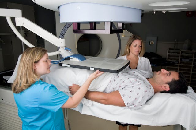 Man Receiving Radiotherapy Treatments for Prostate Cancer | Image credit: © Mark Kostich - © stock.adobe.com