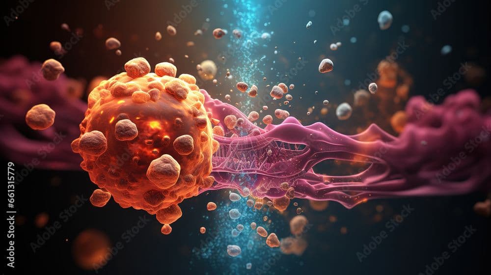 Image of a colorectal cancer cell. 