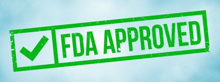 Image of FDA approved.